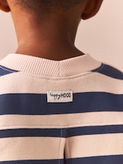 Navy Blue Long Sleeve Sweat Dress (3mths-7yrs) - Image 4 of 9