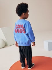 Blue/Grey Sweatshirt And Stripe Joggers Set (3mths-7yrs) - Image 1 of 5
