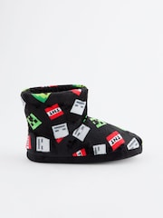 Black Minecraft Warm Lined Slipper Boots - Image 2 of 3