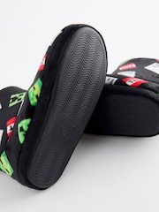 Black Minecraft Warm Lined Slipper Boots - Image 3 of 3