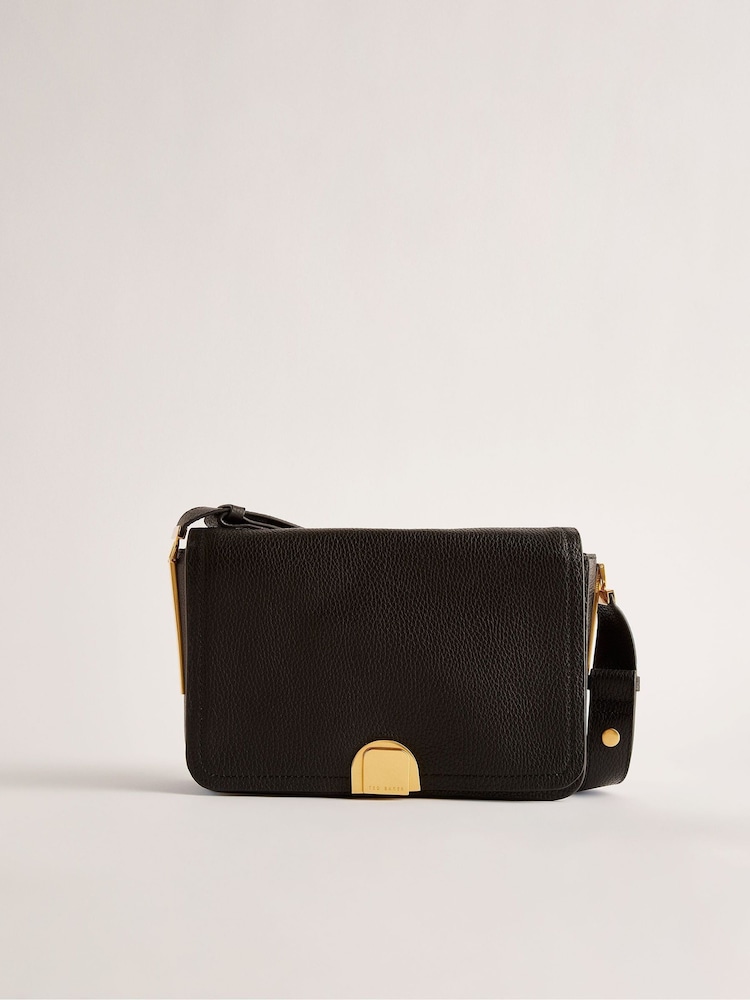 Ted Baker Black Lock Detail Imielly Baguette Shoulder Bag - Image 2 of 5
