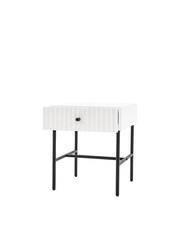Gallery Home White Tetouan 1 Drawer Bedside Table - Image 6 of 6