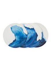 Rick Stein Set of 4 Blue Coves of Cornwall Dinner Plates - Image 2 of 4