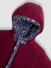 JoJo Maman Bébé Navy Blue Mouse Fleece Lined Jacket - Image 7 of 7