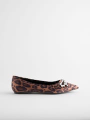 Leopard Forever Comfort® Point Jewel Ballerina Shoes - Image 5 of 9