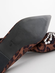 Leopard Forever Comfort® Point Jewel Ballerina Shoes - Image 6 of 9