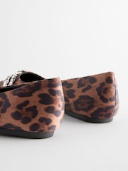 Leopard Forever Comfort® Point Jewel Ballerina Shoes - Image 9 of 9