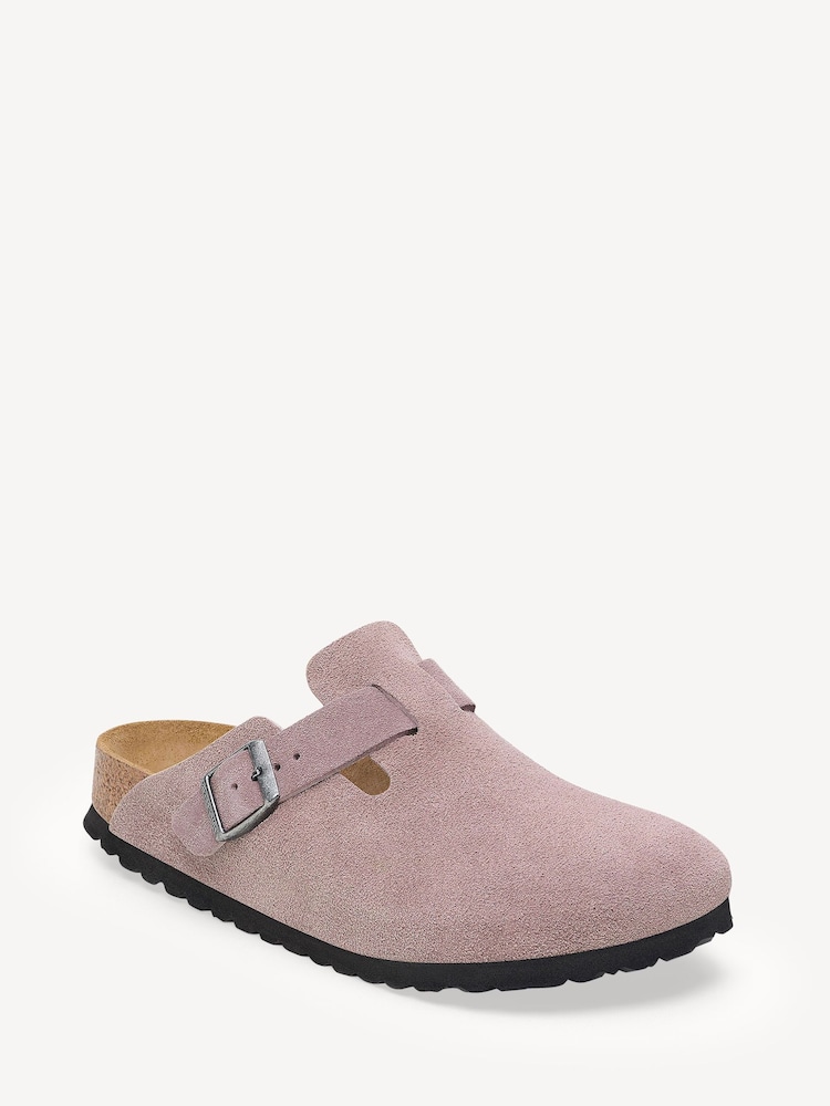 Birkenstock Purple Boston Suede Clogs - Image 2 of 3