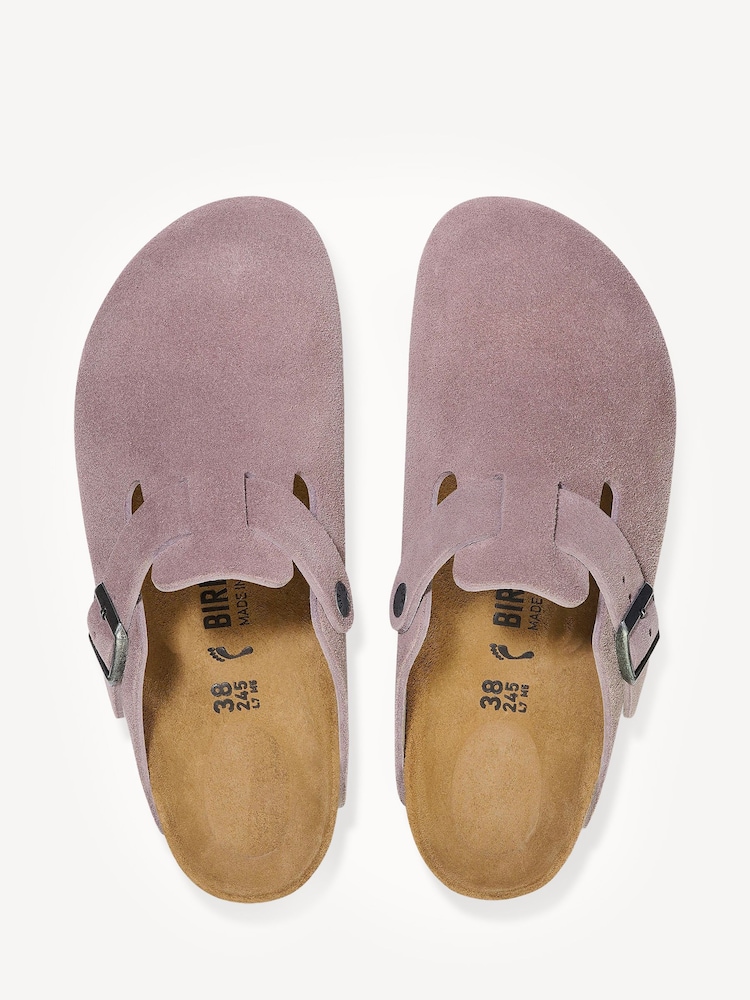 Birkenstock Purple Boston Suede Clogs - Image 3 of 3
