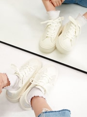 Converse Cream Chuck Taylor All Star Cruise Trainers - Image 3 of 10
