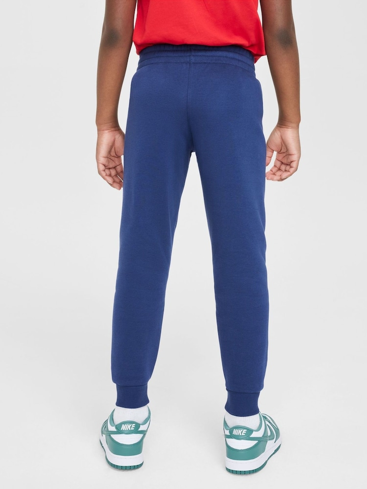 Nike Blue Club Fleece Stack Logo Joggers - Image 2 of 6