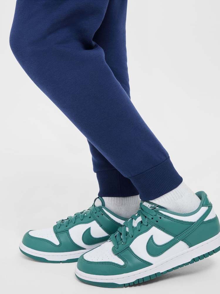 Nike Blue Club Fleece Stack Logo Joggers - Image 6 of 6