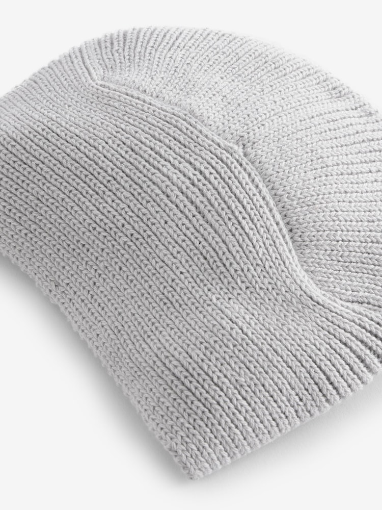 Grey Baby Knitted Bow 100% Cotton Turban Hat (0mths-3yrs) - Image 7 of 7