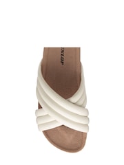 Dunlop White Open Toe Mules Sandals - Image 4 of 4