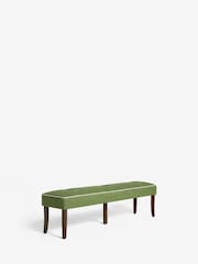 Nina Campbell Carmel Green Ashburn Oak Effect Legs Bench - Image 6 of 7