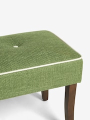 Nina Campbell Carmel Green Ashburn Oak Effect Legs Bench - Image 7 of 7