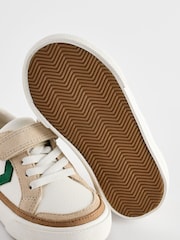 Hvid/grøn - Velcrolukning Chevron Trainers - Billede 4 af 6