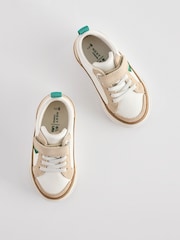 Hvid/grøn - Velcrolukning Chevron Trainers - Billede 6 af 6