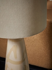 MADE.COM Cream Vince Ceramic Floor Lamp - Image 3 of 6