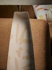 MADE.COM Cream Vince Ceramic Floor Lamp - Image 4 of 6
