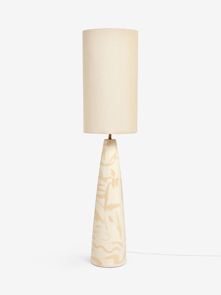 MADE.COM Cream Vince Ceramic Floor Lamp - Image 6 of 6 MADE.COM Cream Vince Ceramic Floor Lamp - Image 6 of 6