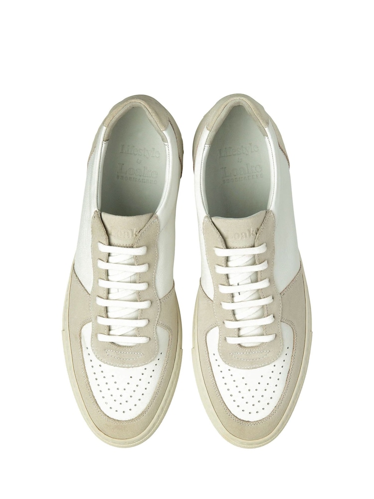 Loake Rush White Trainers - Image 4 of 4 Loake Rush White Trainers - Image 4 of 4
