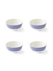 Spode Set of 4 Blue Steccato Rimless Bowls - Image 6 of 6