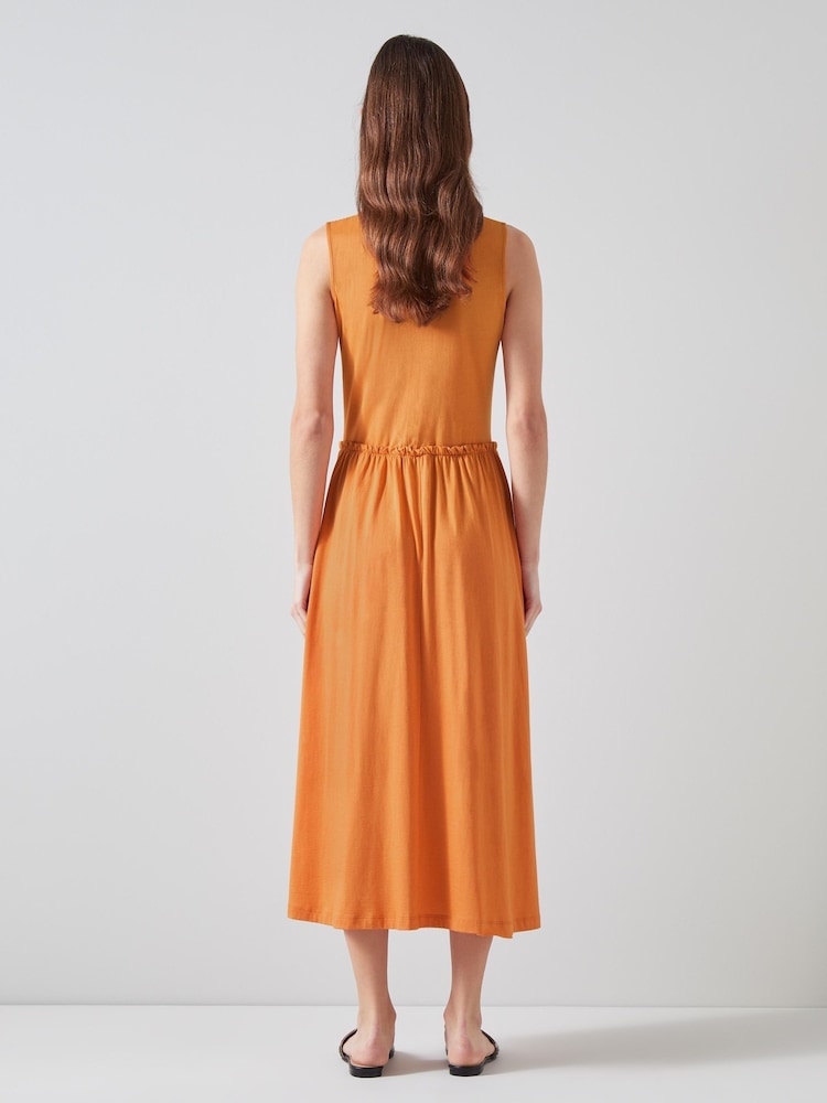 LK Bennett Claud Cotton-Lenzing™ Ecovero™ Viscose Blend Dress - Image 2 of 3