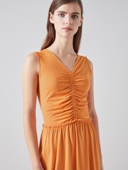 LK Bennett Claud Cotton-Lenzing™ Ecovero™ Viscose Blend Dress - Image 3 of 3
