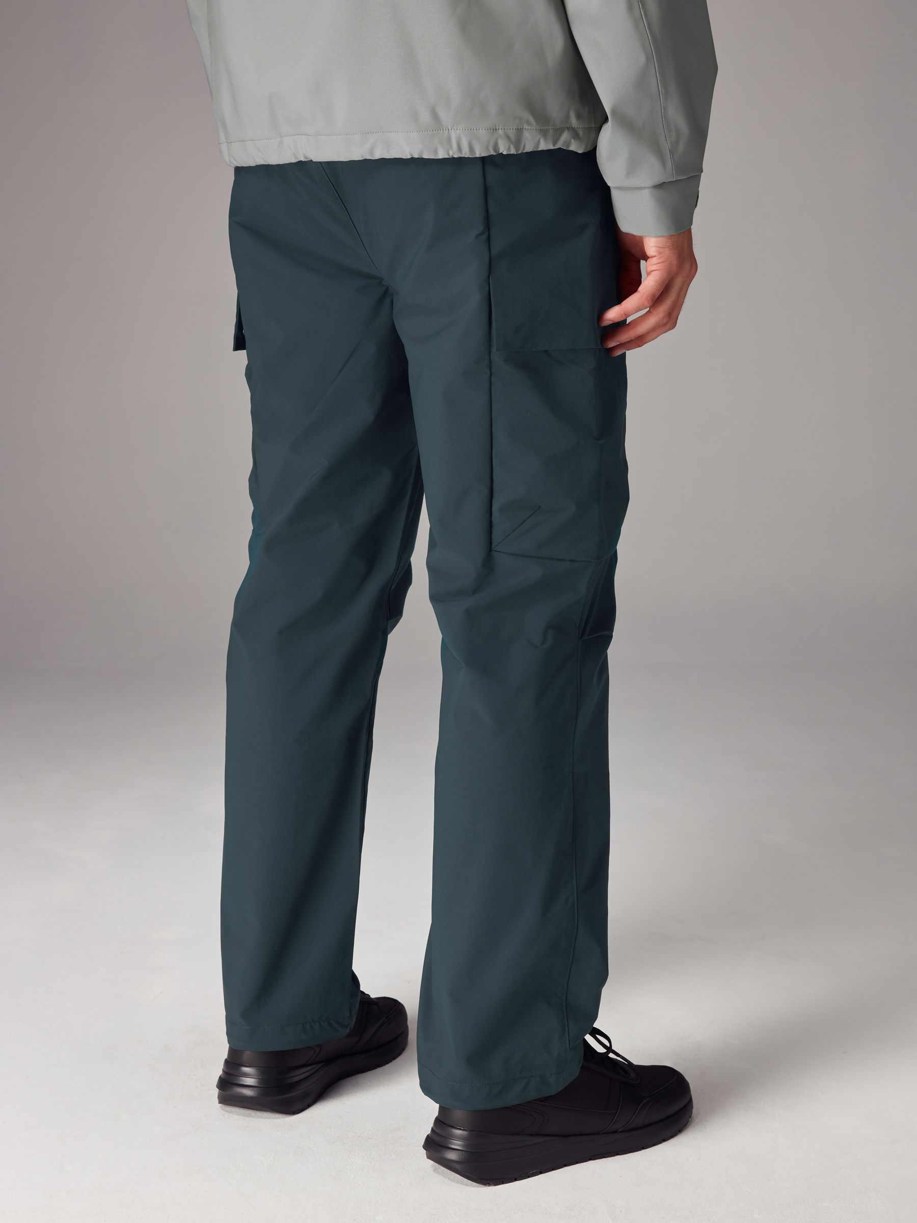 【U LAN】fresh multi pocket nylon cargo pants 3D MULTI POCKET NYLON CARGO PANTS-P11204 (OLIVE