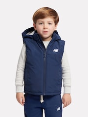 New Balance Blue Lifestyle Linear Gilet - Image 1 of 11
