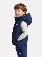 New Balance Blue Lifestyle Linear Gilet - Image 3 of 11