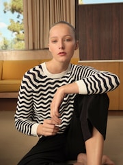 Hobbs Blue 100% Cotton Lulu Jumper - Image 1 of 6