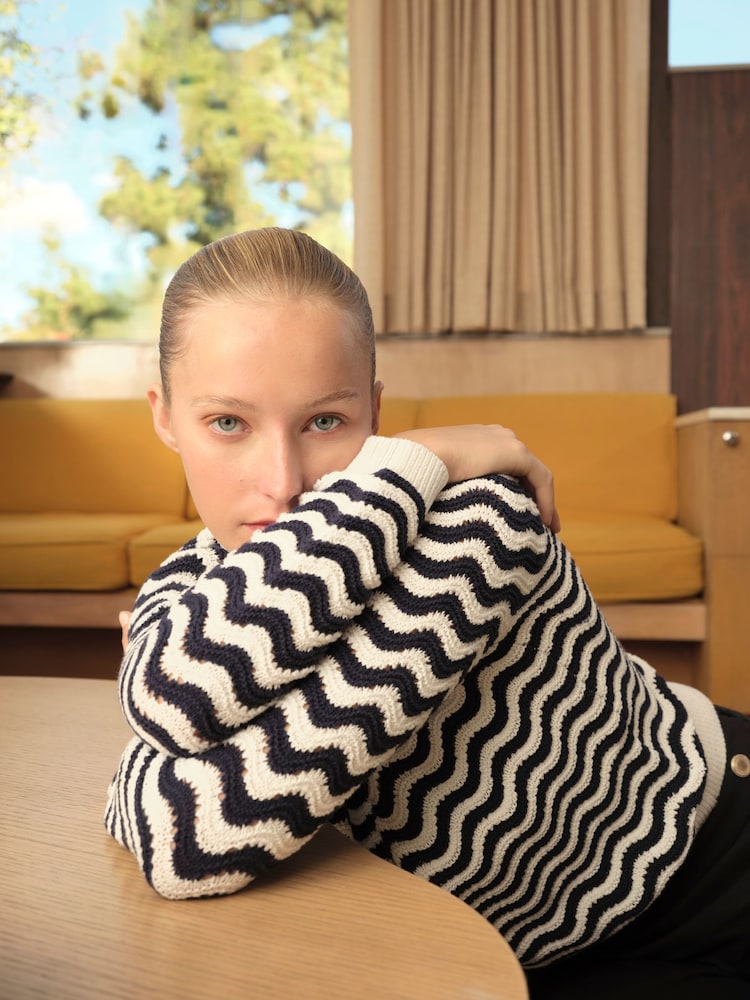 Hobbs Blue 100% Cotton Lulu Jumper - Image 2 of 6
