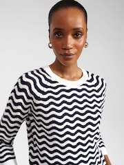 Hobbs Blue 100% Cotton Lulu Jumper - Image 5 of 6
