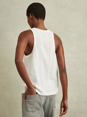 Reiss White Taloulah Scoop Neck Vest - Image 5 of 6