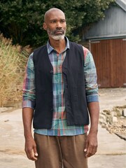 Seasalt Cornwall Black Multi Mens Banyan Shirt - Image 2 of 8