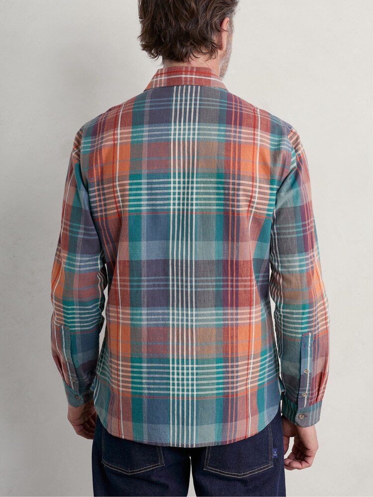 Seasalt Cornwall Black Multi Mens Banyan Shirt - Image 4 of 8