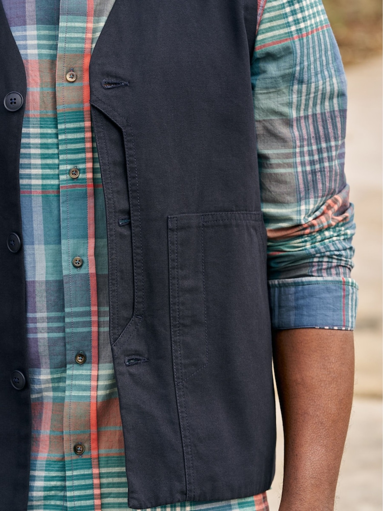 Seasalt Cornwall Black Multi Mens Banyan Shirt - Image 6 of 8