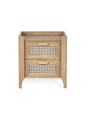 Julian Bowen Brown Sydney 2 Drawer Bedside - Image 3 of 6