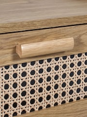 Julian Bowen Brown Sydney 2 Drawer Bedside - Image 6 of 6