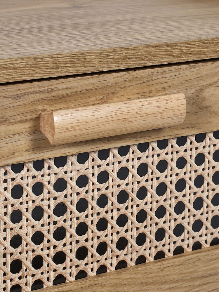 Julian Bowen Brown Sydney 2 Drawer Bedside - Image 6 of 6