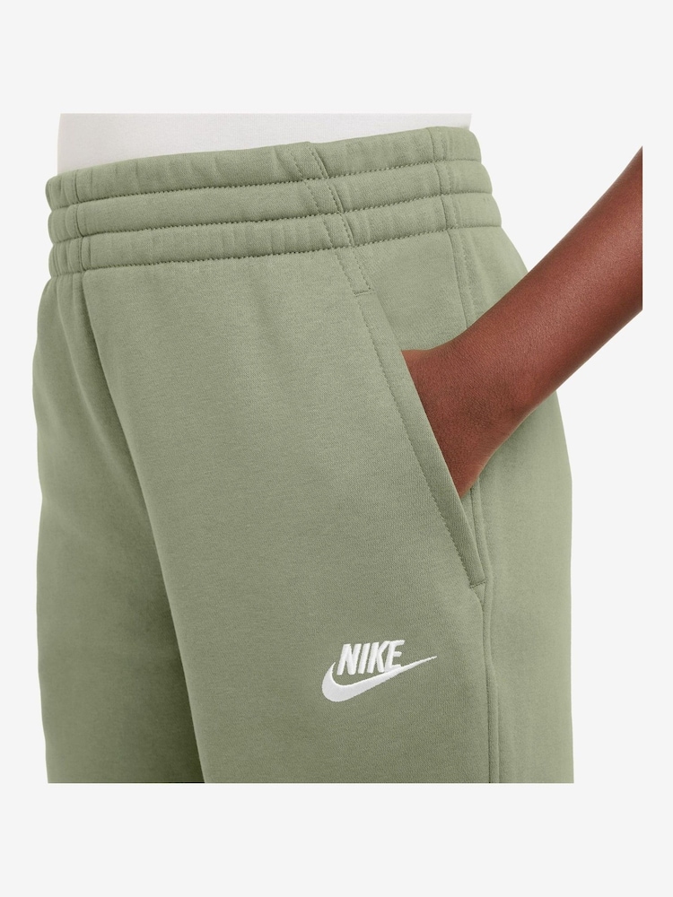 Масляно-зеленый - Флисовые спортивные брюки Nike Club - Image 3 of 3