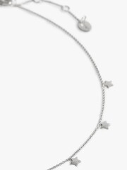 Hush Silver Tone Mini Multi Star Choker Necklace - Image 3 of 4