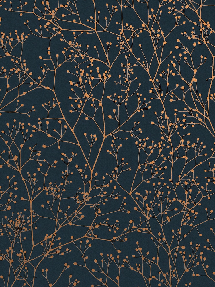 Clarissa Hulse Blue Gypsophila Midnight And Copper - Image 4 of 4