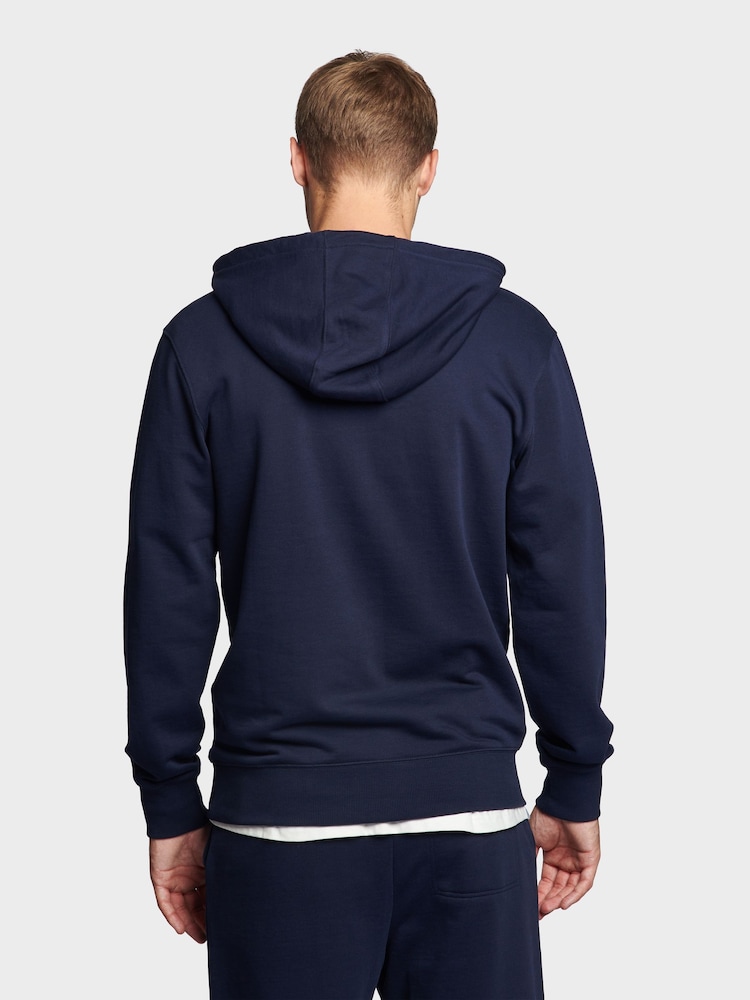Penfield Blue Dark Mens Relaxed Fit Original Logo 100% Cotton Hoodie - Image 3 of 7