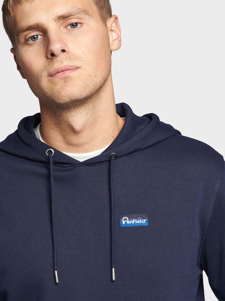 Penfield Blue Dark Mens Relaxed Fit Original Logo 100% Cotton Hoodie - Image 4 of 7