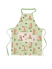 Cath Kidston Green Meerkats Easy Adjust 100% Cotton Apron - Image 1 of 2