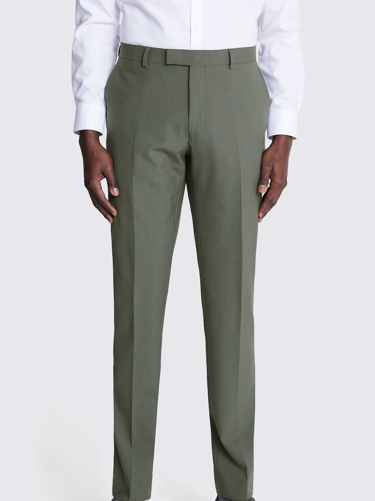 DKNY Sage Green Slim Fit Suit - Trousers - Image 1 of 3