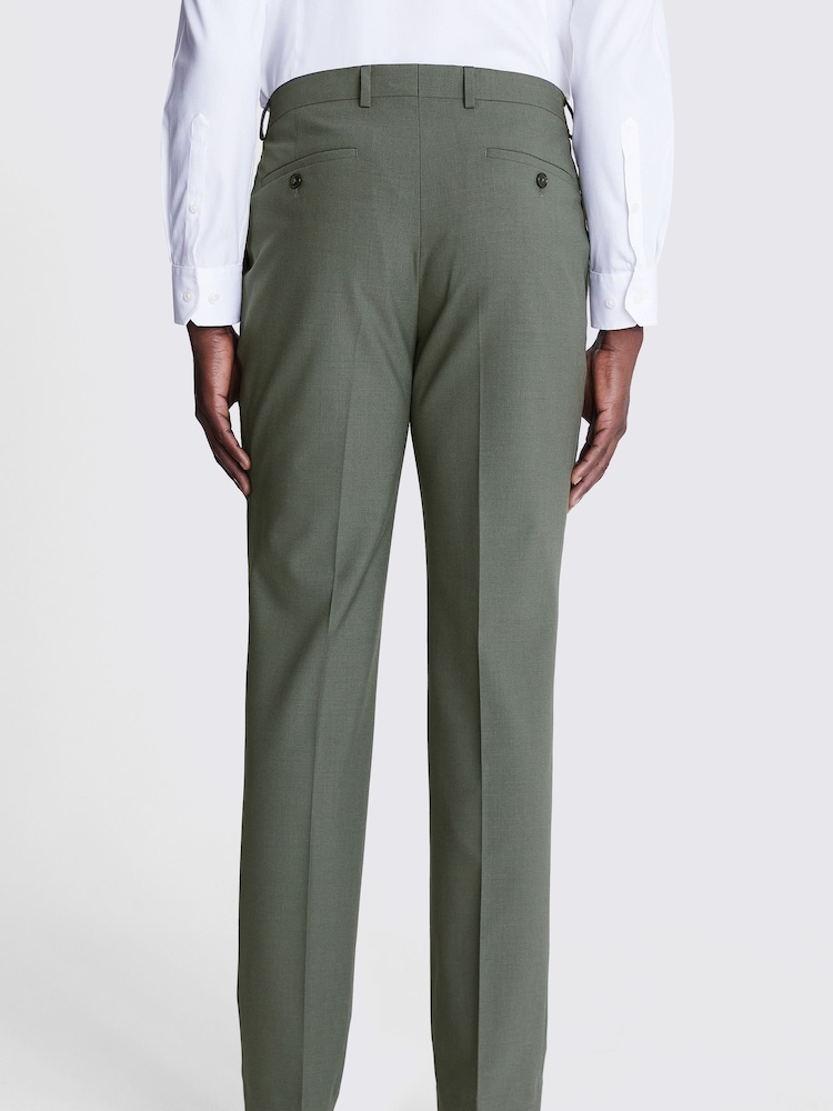 DKNY Sage Green Slim Fit Suit - Trousers - Image 2 of 3
